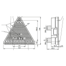 Luce posteriore a LED a sinistra: freno, indicatore, coda, NSL, 12/24 V
