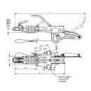 KNOTT AE connessione V 2000-3500kg KFG 35 D / GF sopra / sotto LM: E 120, D 200/225 con SK