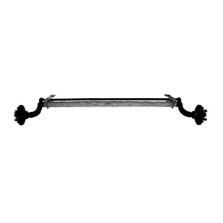Assali con molle in gomma AL-KO 750 kg assale singolo non frenato RA: 4 x 100 supporto: 750 mm, sistema: 1180 mm