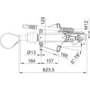 Dispositivo di overrun AL-KO -PROFI V- Ges.-Gew. 1600-3000 kg, AE 3000, RB: 1637/2051