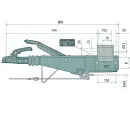 Dispositivo di inerzia AL-KO tipo 251S 1500-2600 kg, VKT 100 - quadrato