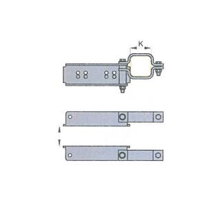 Attacco trave BPW per trave assale quadro 80 mm