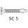 Viti speciali autoperforanti Torx zincate SC5 31-DS12-5,5 x 45