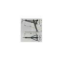 Supporto di tornitura zincato telaio ALKO sistema A 605 mm B 510 mm C 260 mm P 190 mm