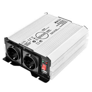 Convertitore di tensione 12-230V 600W / 1200W + USB