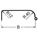 Profilo parafango monoasse 12/40 B220 R330 L1065 S660 H345