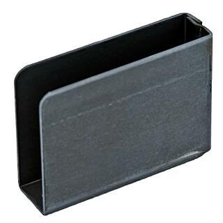 Tasca terminale chiusa, acciaio H 110 x L 80 x interno 26 mm