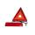 Triangolo di emergenza versione Euro conforme alla normativa ECE 430 x 45 x 20 mm