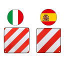 Cartello segnaletico in alluminio per carichi sporgenti