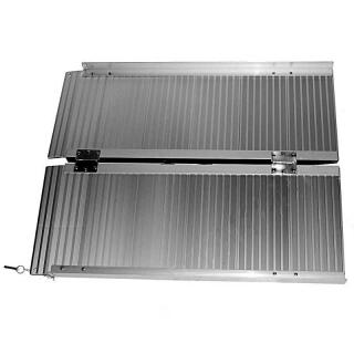 Rampe di carico per sedie a rotelle pieghevoli 200 kg 1800 x 740 mm