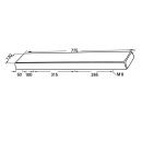 Cuscino di supporto anteriore Schiuma PUR 778 x 119 x 37 mm