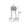 Superpoint 2 luce dingombro cavo rosso / bianco 1250mm 24V