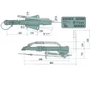 Leva del freno a mano a punto morto tipo V-brake 161 S