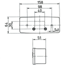 Jokon 510/516 BBS (K) L sinistra, lampada a tre camere completa