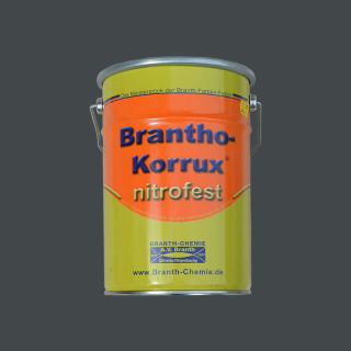 Brantho Korrux "nitrofest" contenitore da 5 litri grigio scuro / grigio ferro RAL 7011