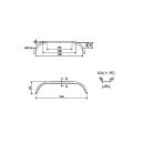 De Haan parafango assale tandem THRD 22155, D 2220/12, B 220 / S 1550 mm