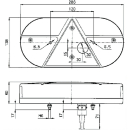 Sistema Technokon 3 BBSKWN 610 R, freccia destra, freno,...