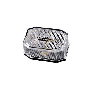 Flexipoint l, luce segnapasso bianca con riflettore