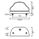 Luce targa Regpoint, cavo piatto DC